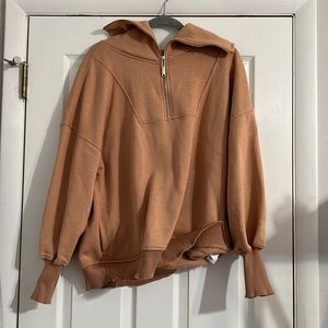 Turtleneck half zip sweater